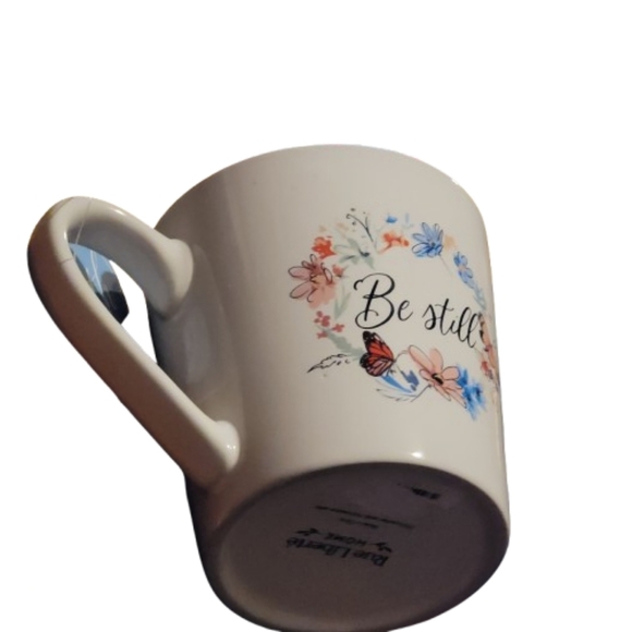 Be still mug white floral butterfly cottagecore mug new - Picture 6 of 8